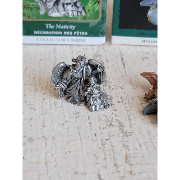 Hallmark miniature Noah earth animal nativity ornament Xmas set - Picture 2 of 6